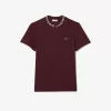 Lightweight Piqué Jacquard Neck T-shirt