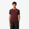 Lightweight Piqué Jacquard Neck T-shirt