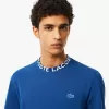 Lightweight Piqué Jacquard Neck T-shirt