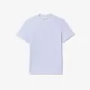 Lightweight Piqué Jacquard Neck T-shirt