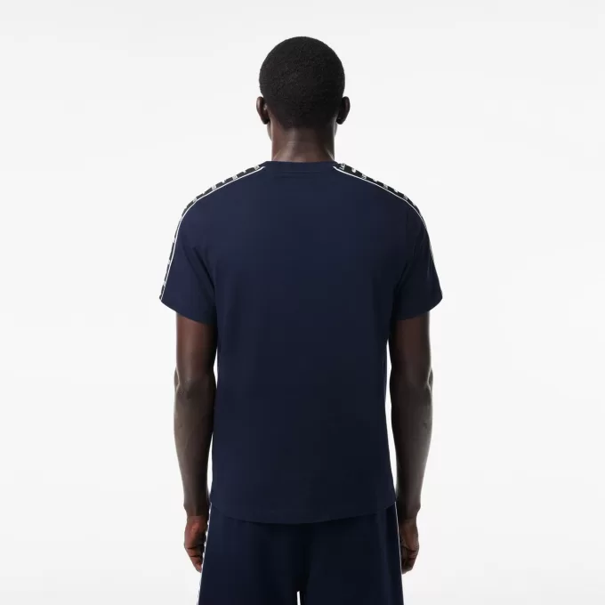 Logo Stripe Cotton T-shirt