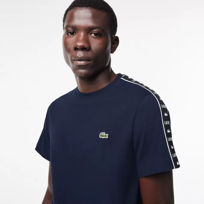 Logo Stripe Cotton T-shirt