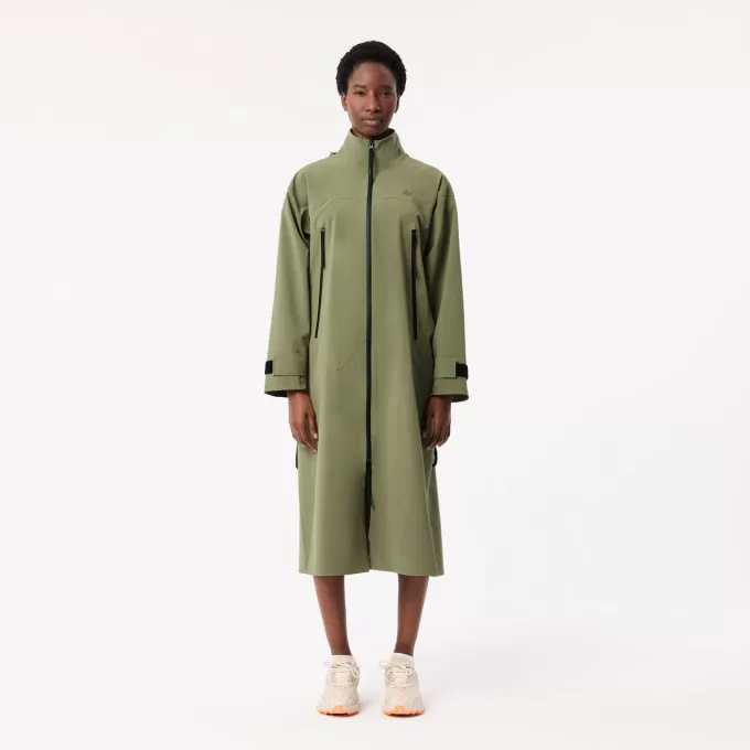 Long Oversized Water Repellent Hooded Parka