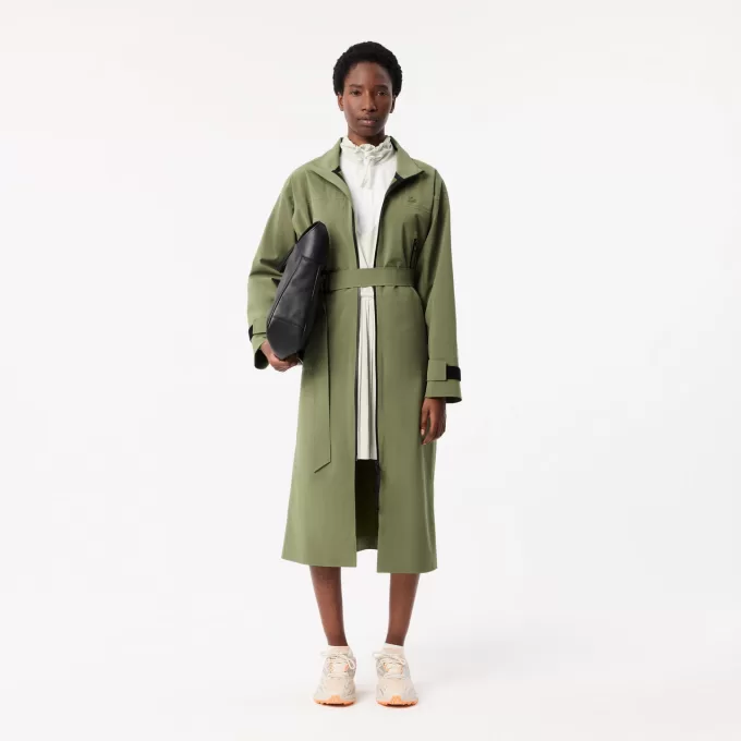 Long Oversized Water Repellent Hooded Parka