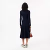 Long Sleeved Ribbed Wool Dress