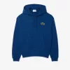 Loose Fit Badge Accent Hoodie