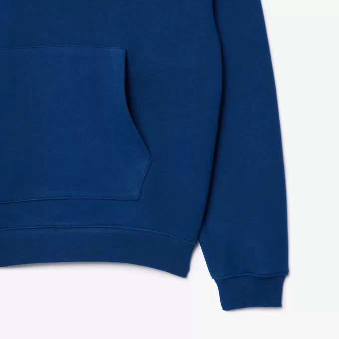 Loose Fit Badge Accent Hoodie