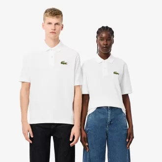 Loose Fit L.12.12 Piqué Badge Polo Shirt Loose Fit L.12.12 Piqué Badge Polo Shirt