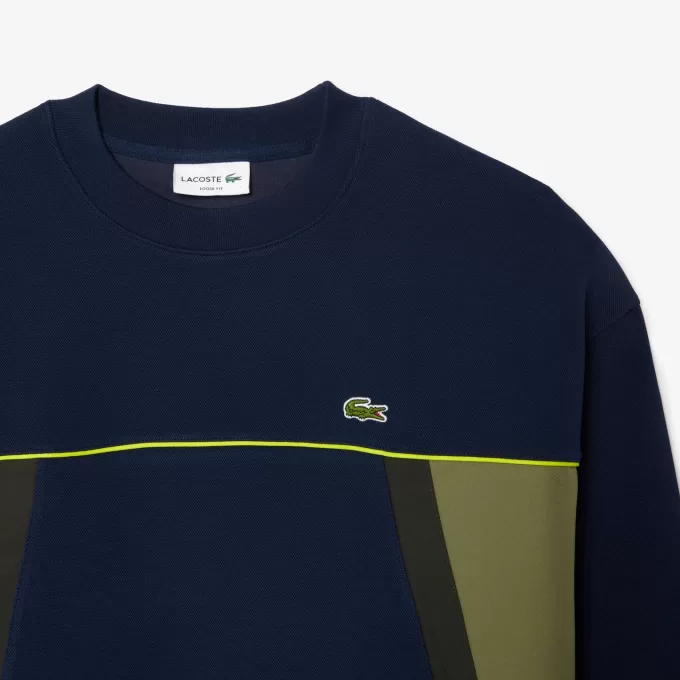 Loose Fit Piqué Sweatshirt