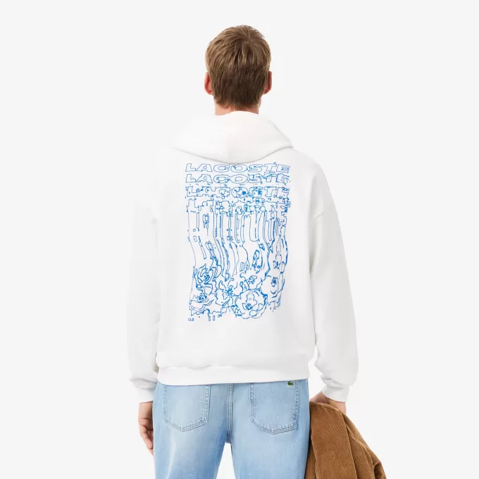 Loose Fit Print Hoodie