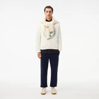 Loose Fit Printed Fleece Sweatshirt