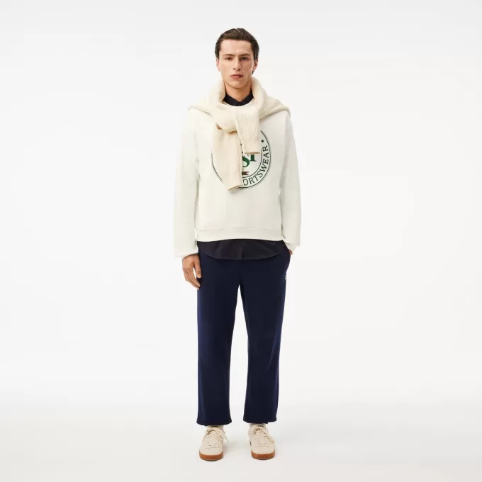 Loose Fit Printed Fleece Sweatshirt