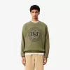 Loose Fit Printed Fleece Sweatshirt
