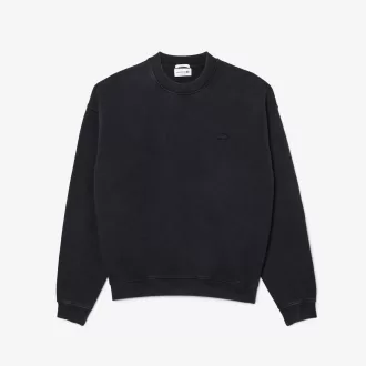 Loose Fit Washed Effect Fleece Sweatshirt