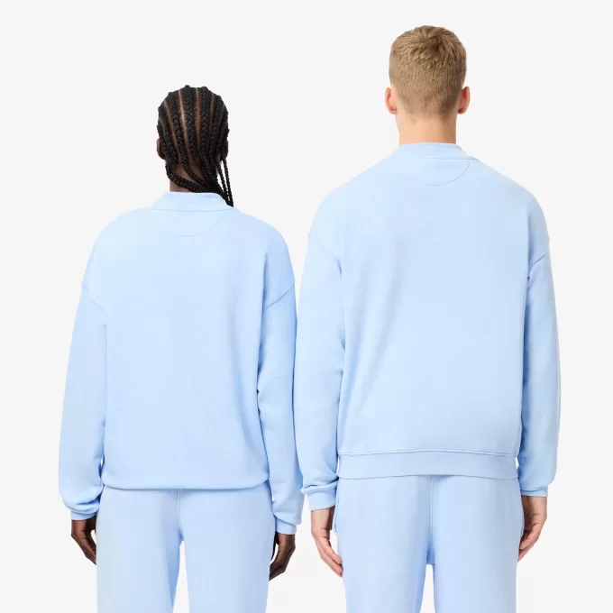 Loose Fit Washed Effect Fleece Sweatshirt