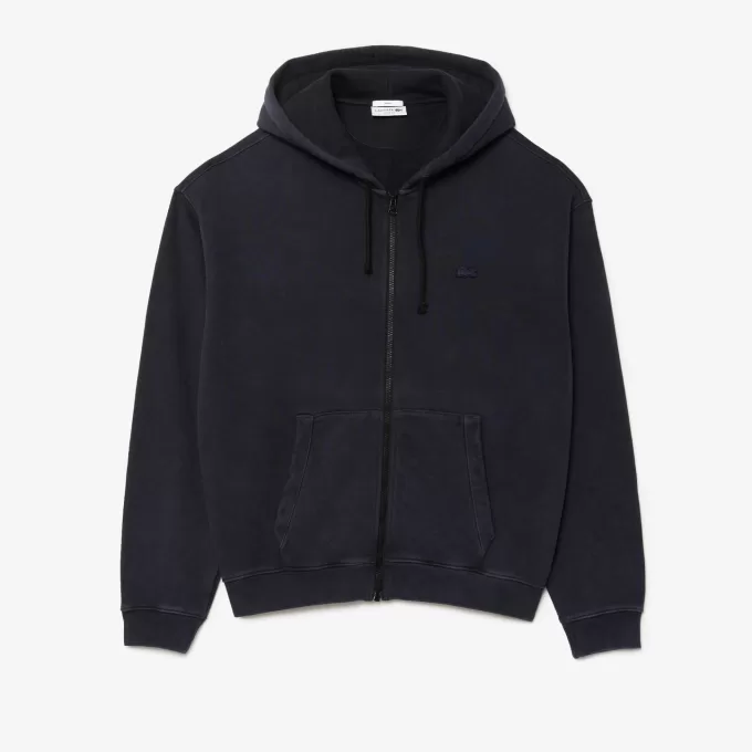 Loose Fit Washed Effect Hoodie