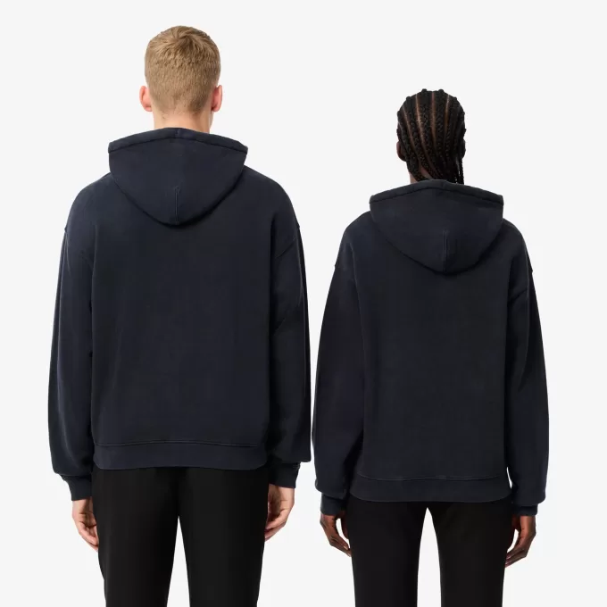 Loose Fit Washed Effect Hoodie