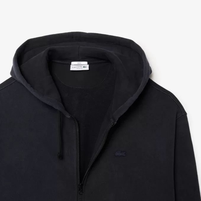 Loose Fit Washed Effect Hoodie