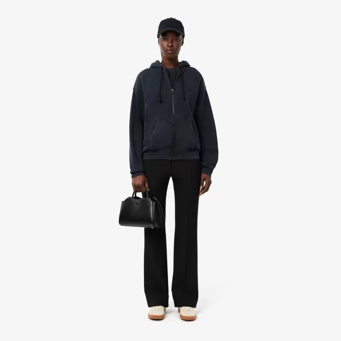 Loose Fit Washed Effect Hoodie