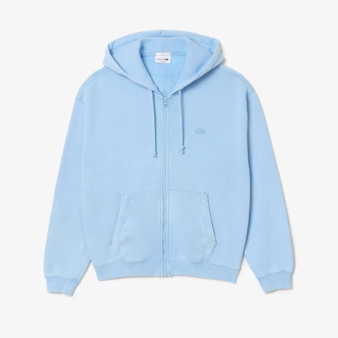 Loose Fit Washed Effect Hoodie