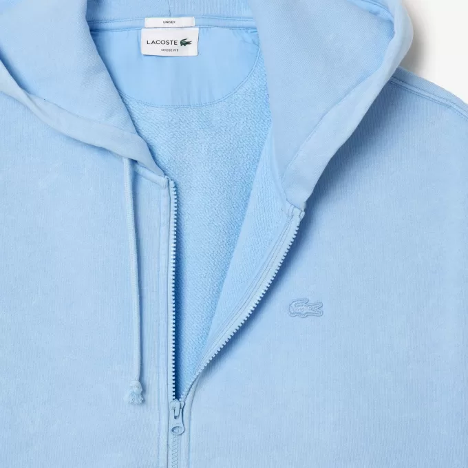 Loose Fit Washed Effect Hoodie