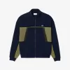 Loose Fit Zip-Up Piqué Sweatshirt