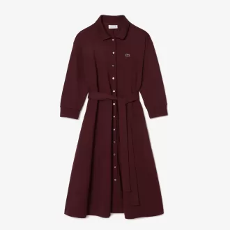 Loose Piqué Polo Dress