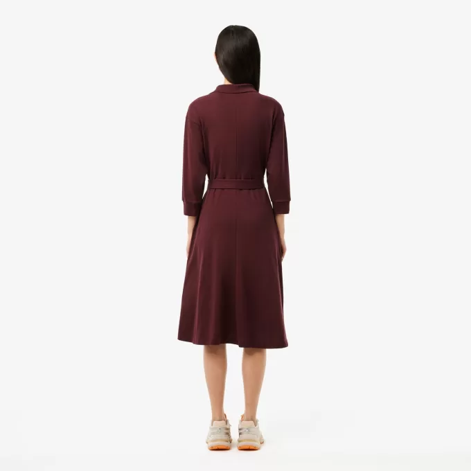 Loose Piqué Polo Dress