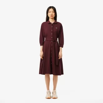 Loose Piqué Polo Dress