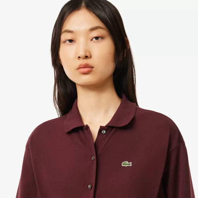 Loose Piqué Polo Dress