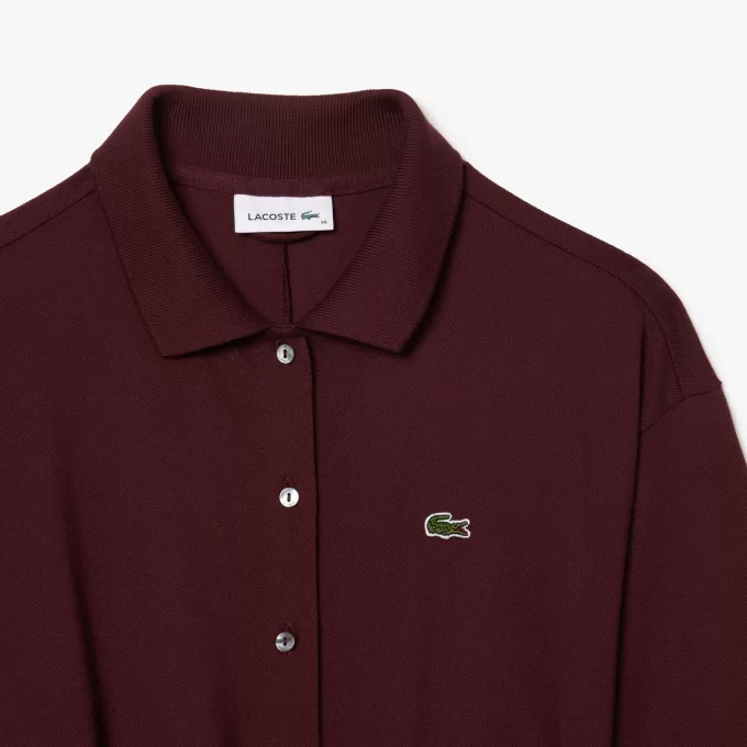 Loose Piqué Polo Dress