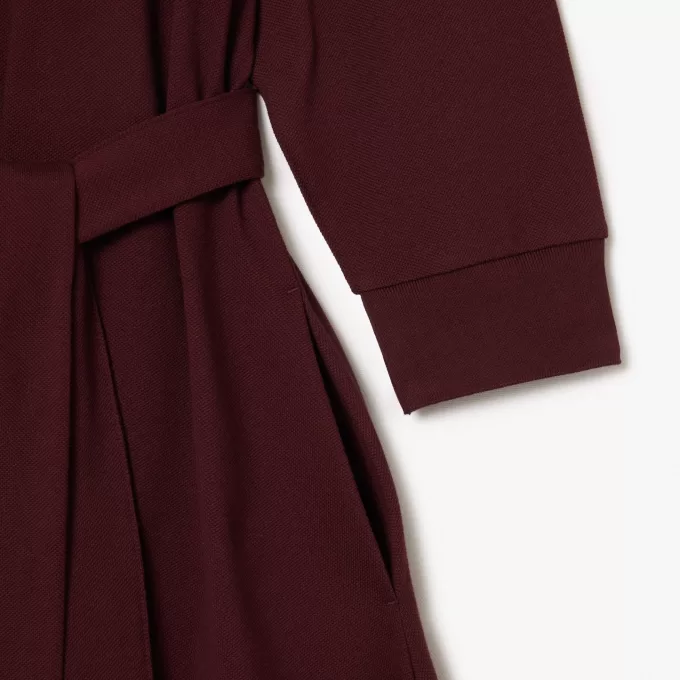 Loose Piqué Polo Dress