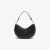 Maheki Embossed Leather Half Moon Purse