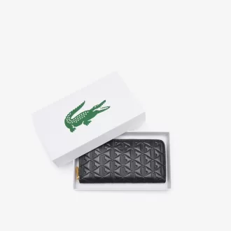 Maheki Zipped Embossed Leather Billfold