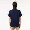 Men S Lacoste Short Sleeve Linen Shirt