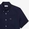 Men S Lacoste Short Sleeve Linen Shirt