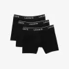 Men-s Lettered Waist Long Stretch Cotton Boxer Brief 3-Pack