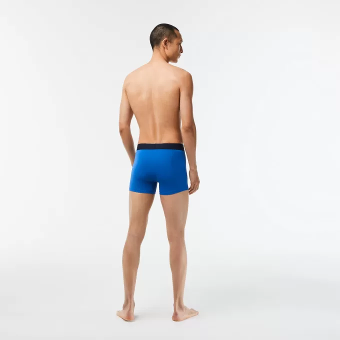 Mens 3-pack Lacoste Microfiber Print Trunks