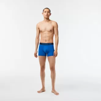 Mens 3-pack Lacoste Microfiber Print Trunks