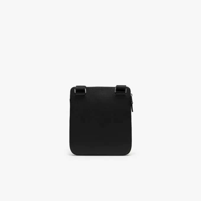 Men’s Chantaco Matte Piqué Leather Flat Zip Bag