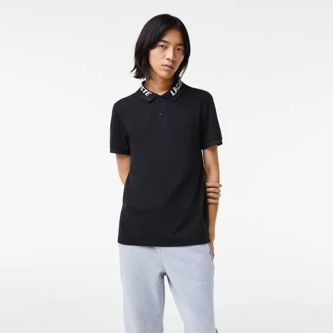 Men’s Lacoste Branded Slim Fit Stretch Piqué Polo