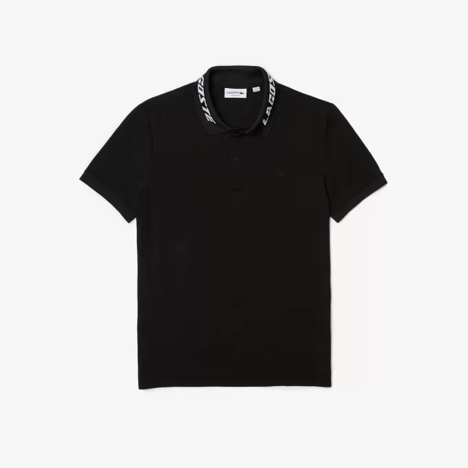 Men’s Lacoste Branded Slim Fit Stretch Piqué Polo