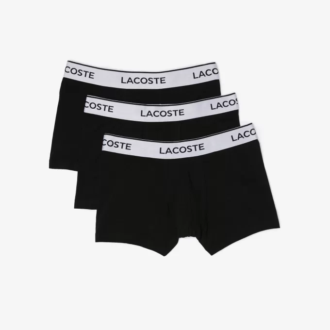 Men’s Lacoste Contrast Waistband Trunk Three-Pack