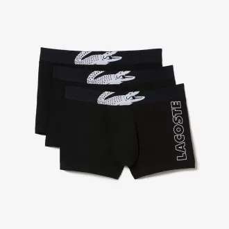 Men’s Lacoste Crocodile Print Trunk Three-Pack