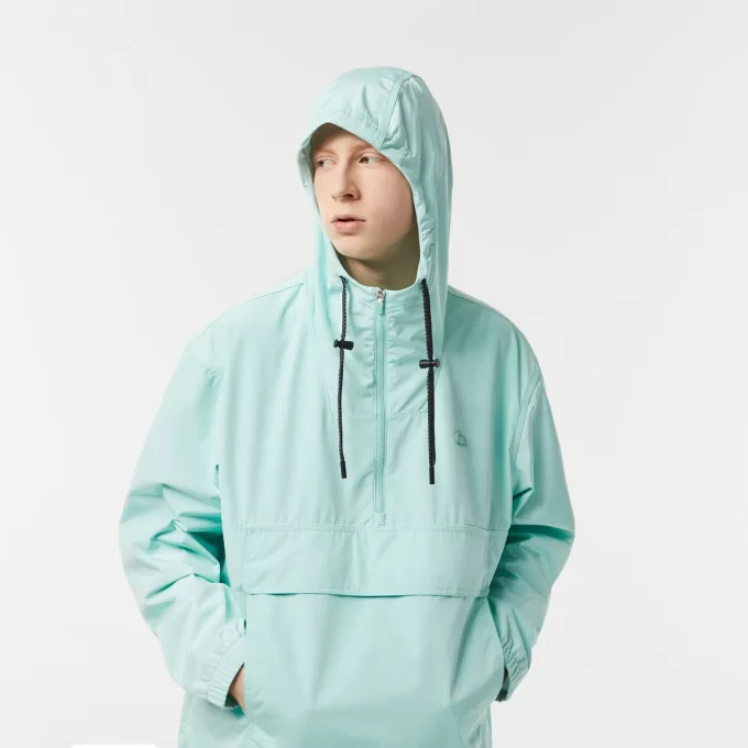 Men’s Lacoste Cropped Pull On Hooded Jacket Men’s Lacoste Cropped Pull On Hooded Jacket