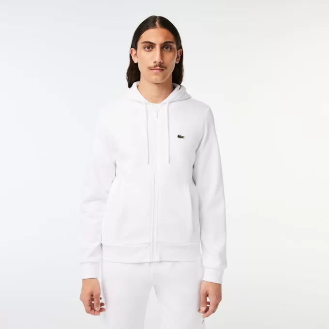 Men’s Lacoste Kangaroo Pocket Fleece Zipped Hoodie