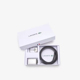 Men’s Lacoste Pin And Flat Buckle Belt Gift Set Men’s Lacoste Pin And Flat Buckle Belt Gift Set