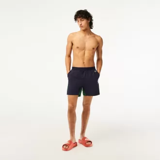 Men’s Lacoste Recycled Polyamide Colourblock Swim Trunks
