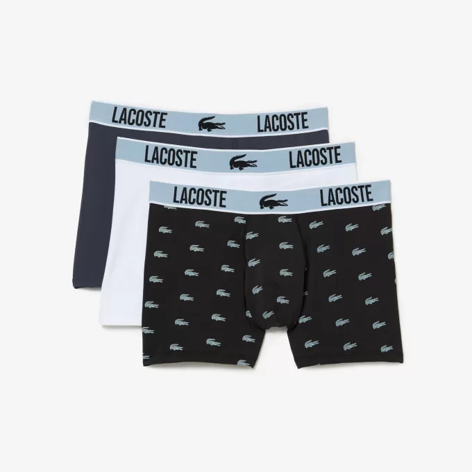 Men’s Lacoste Recycled Polyester Jersey Trunk Three-Pack Men’s Lacoste Recycled Polyester Jersey Trunk Three-Pack