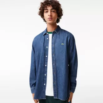 Men’s Lacoste Regular Fit Organic Cotton Denim Shirt